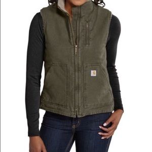 NWOT Carhartt Mock Neck Vest - Sherpa Lined